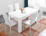 Stylish dining chairs set of 6, perfect for any dining room or modern space.