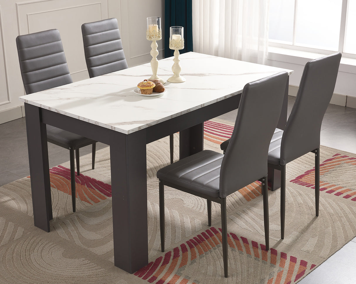 Dining sets with table and chairs, compact design ideal for smaller dining spaces.