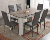 Dining table and 6 chairs set, perfect for larger families or entertaining guests.