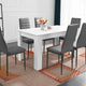 Dining table and chairs set for 6, ideal for family meals and gatherings.