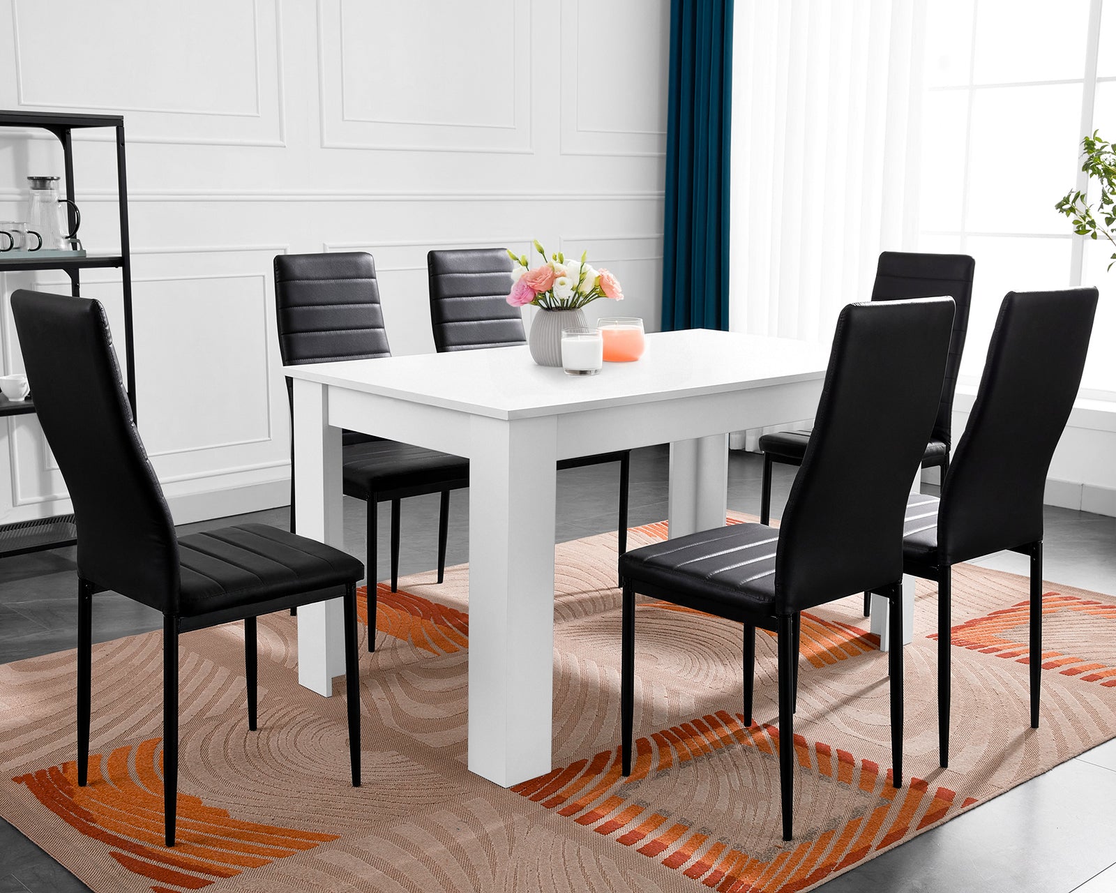 dining table and chairs