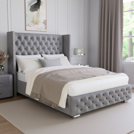 Double bed ottoman with mattress offers space-saving storage and ultimate comfort