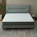 Double size mattress uk placed on a stylish modern bed frame.