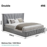 Velvet Ottoman Storage Bed - Sunrise Ottoman Bed Frame