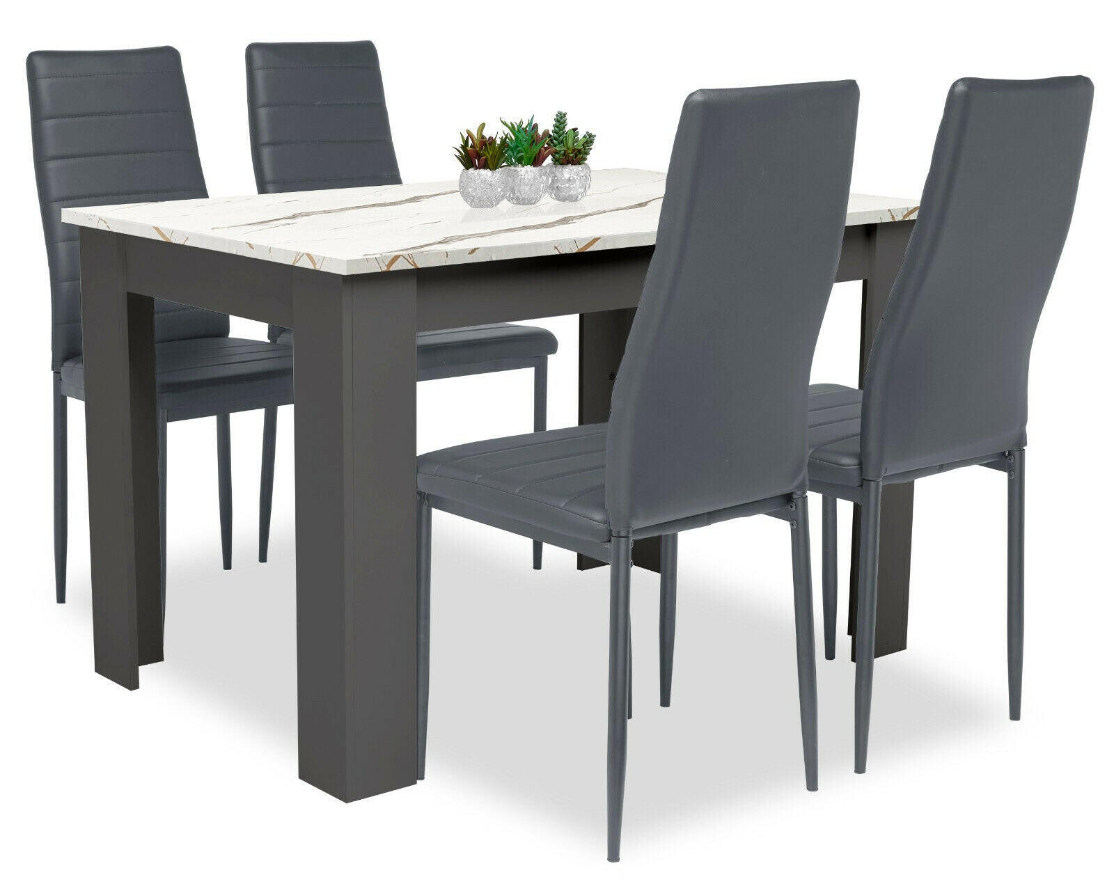 Blisswood Dining Set, 120cm Table With 4 Chairs