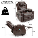 Electric Recliner Chair For Elderly with Heat & Massage