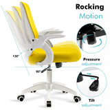 Ergo yellow mesh office chair for ergonomic support and stylish seating.