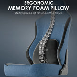Xstriker Ergonomic Fabric Gaming Chair With 4D Armrest For Adults featuring memory foam pillow and lumbar spine support. Ideal for long sitting hours.