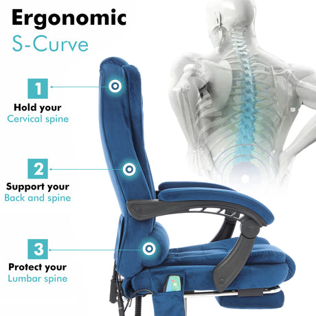 Blisswood ergonomic massage desk chair for ultimate comfort and support.