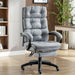 Add elegance and comfort to your workspace with a premium Dark grey linen office chair today!