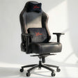 Office Gaming Chair with Wide Seat PC Computer Gamer Chair Xstriker in black with ergonomic lumbar and neck support, ideal for long hours at desk or gaming.
