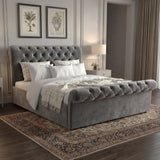 Chesterfield Ottoman Storage Bed - Side Lift Ottoman Bed Frame
