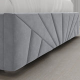 Velvet Ottoman Storage Bed - Sunrise Ottoman Bed Frame