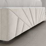 Velvet Ottoman Storage Bed - Sunrise Ottoman Bed Frame
