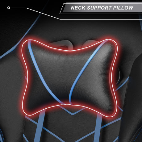 Gaming chair pillow – ergonomic support cushion for neck & lumbar comfort during long gaming.