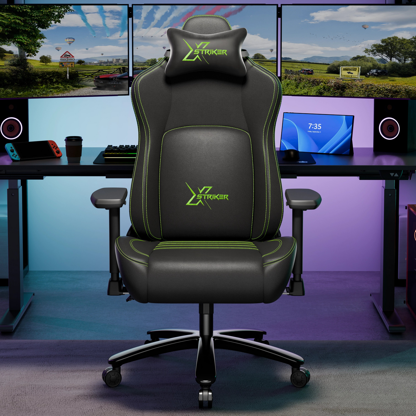 Xstriker Wide Gaming Chair with Lumbar Support PC Gamer Chair