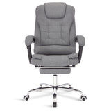 Gary linen office chair with massage functions for comfort and ergonomic support.