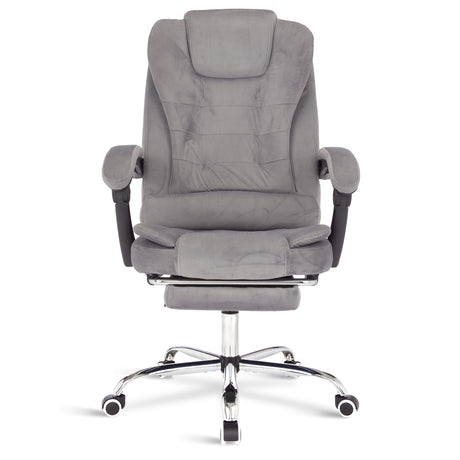 Gary velvet office chair by Blisswood UK with massage functions for comfort.