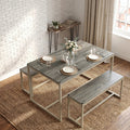 Orvak 4 Seater Dining Table with Bench Set