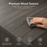 [Grey Wooden] Selby wardrobe premium wood texture surface which is easy to clean, scratch and water resistant, and 15 mm PB with melamine finish