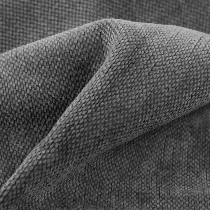 [Grey | Set of 4] Close-up macro swatch showing soft grey velvet upholstery fabric with folded texture for bed frames and furniture