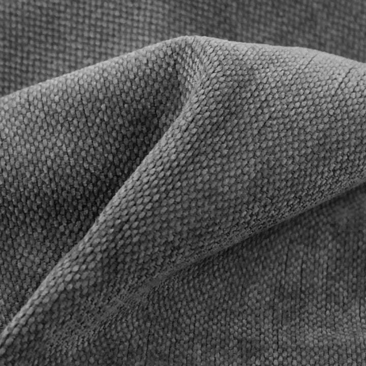 [Grey | Set of 2] Close-up macro swatch showing soft grey velvet upholstery fabric with folded texture for bed frames and furniture
