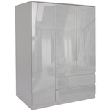 Blisswood High Gloss Wardrobe Set