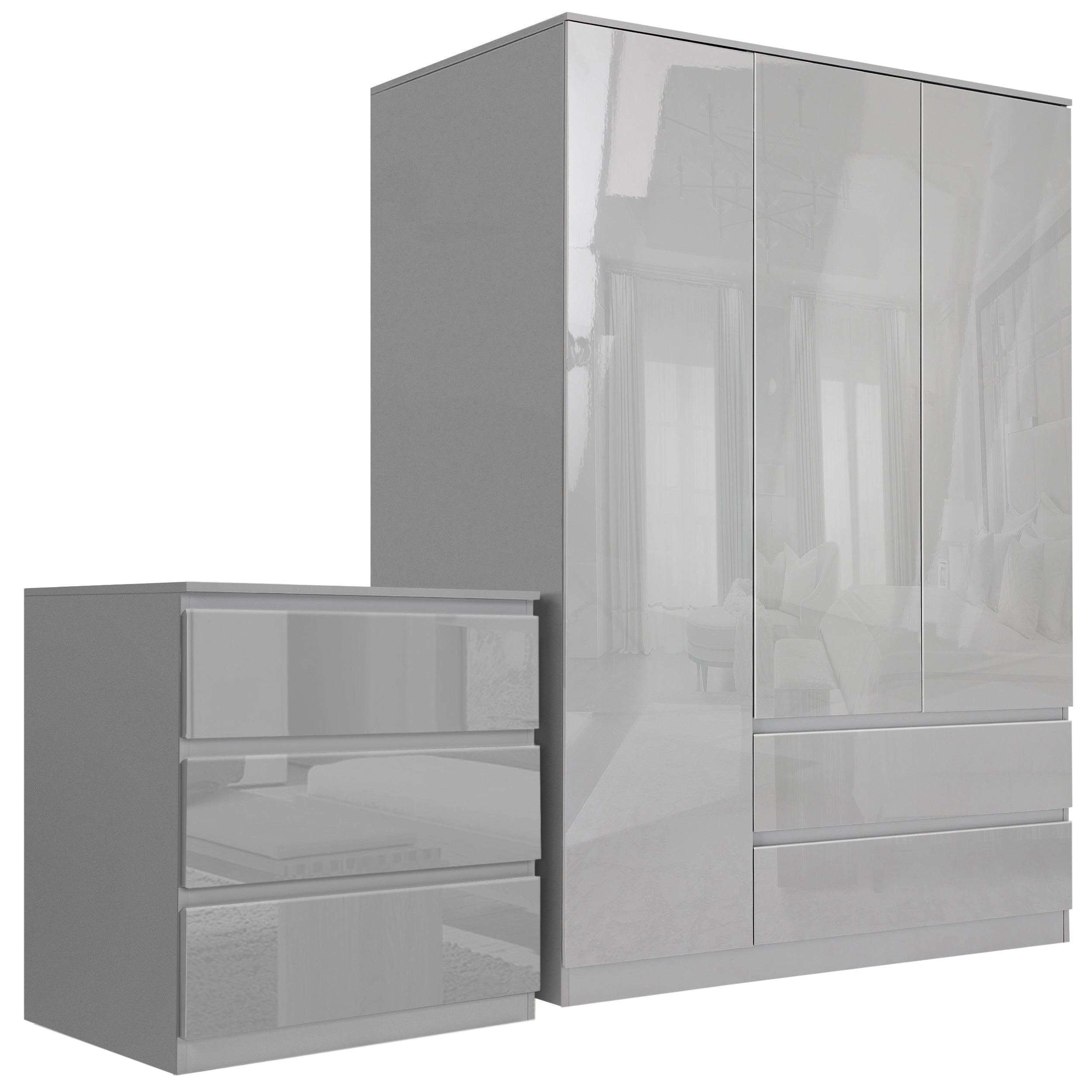 grey bedroom furniture set