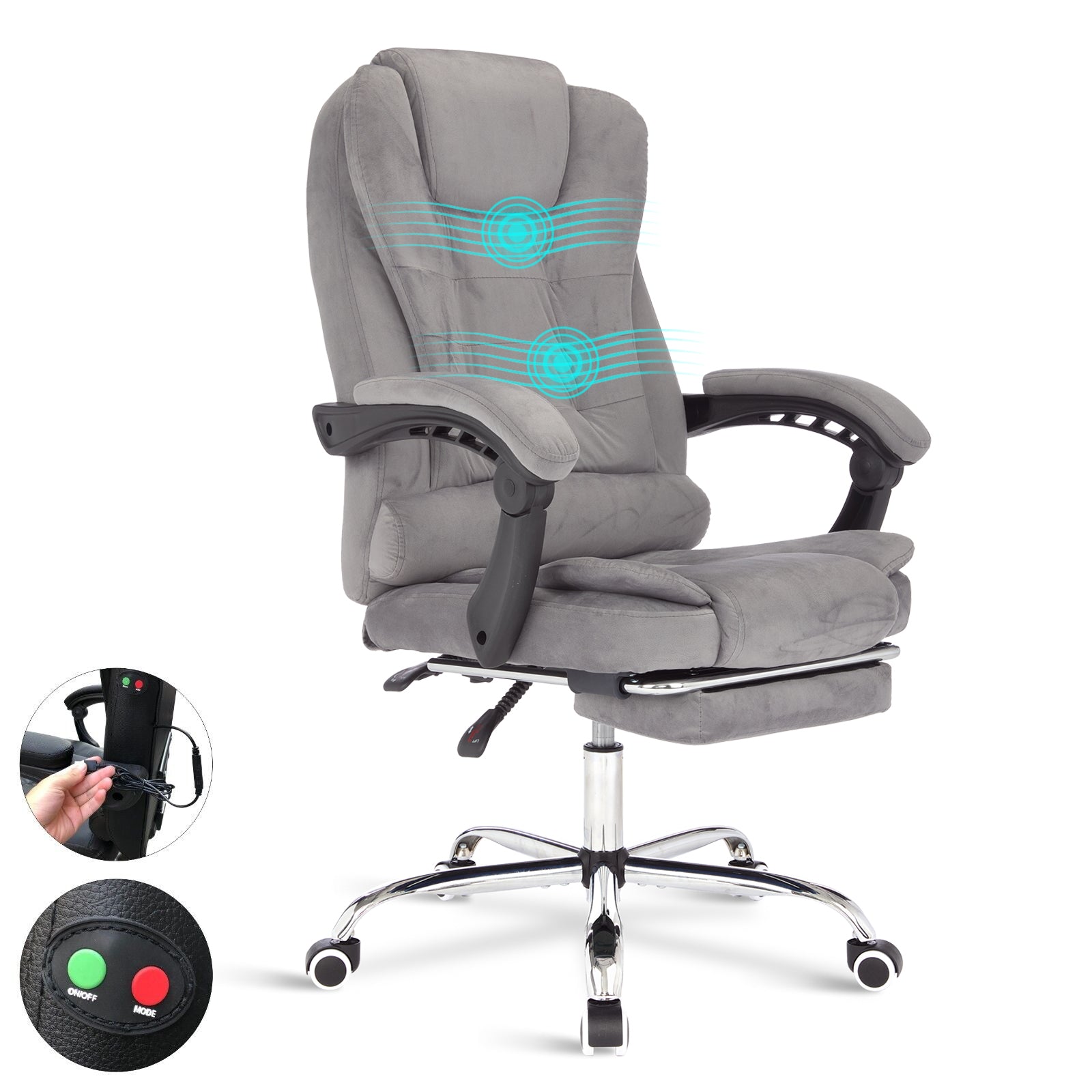 grey office chair