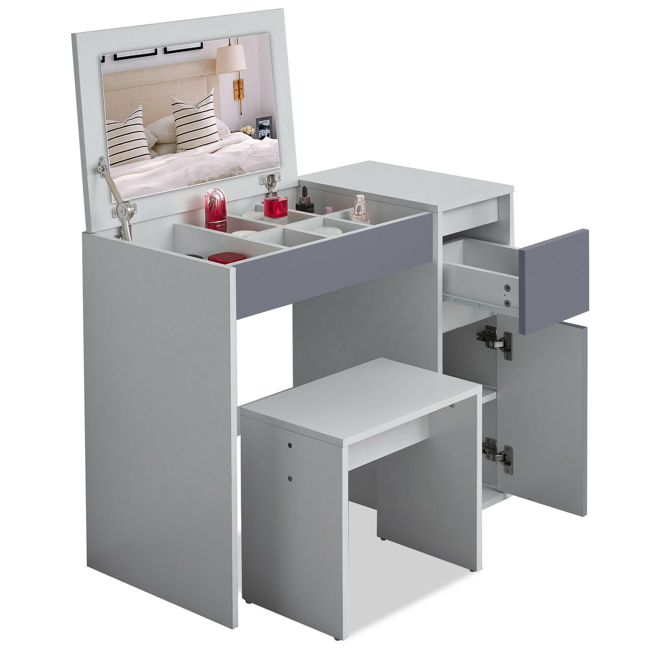 grey dressing table