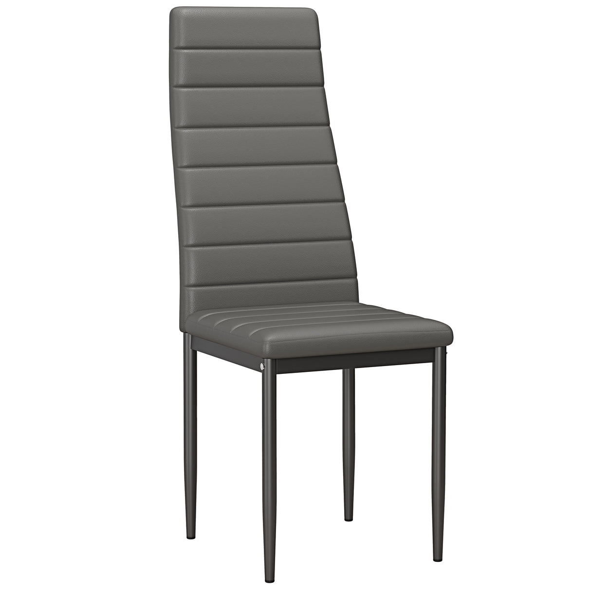 Minimalist Dining Set For 4 With Padded Chairs – Compact White Table