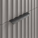 Flutrina Painted 3 Drawer Chest of Drawers with Metal Legs