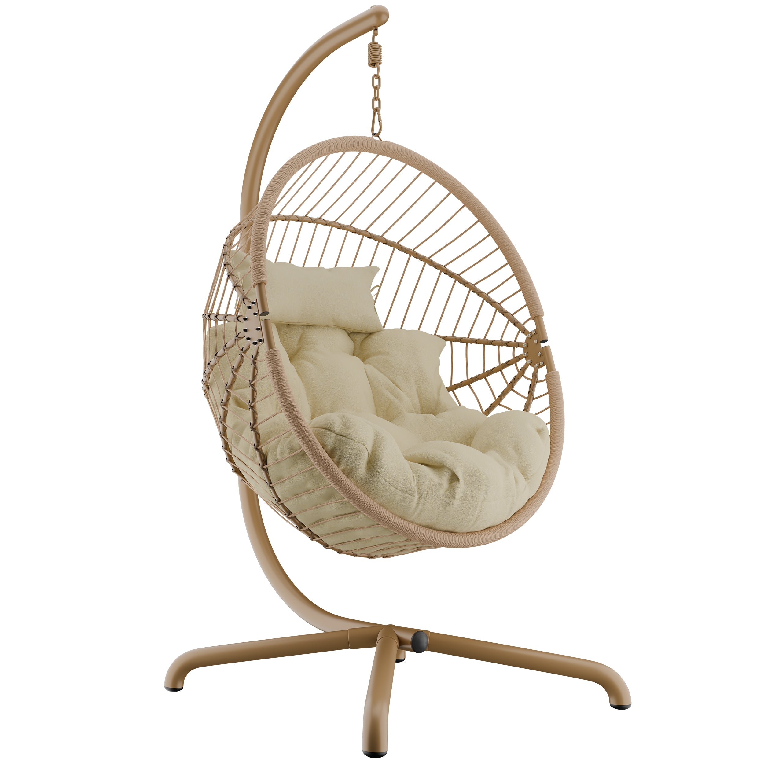 "Hanging egg chairs for sale uk, perfect for outdoor relaxation and garden decor."