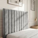 Vertical Line Ottoman Storage Bed - Velvet Ottoman Bed Frame