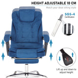 swivel reclining chair with height adjustment, ergonomic design, and cushioned seating for comfort