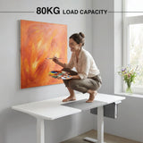 White Electric Standing Desk - Height Adjustable Office Desk