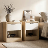 Skova 1 Drawer Bedside Table - Bedside Nightstand