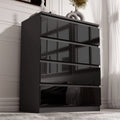 High Gloss 4 Drawer Chest of Drawers - Bedroom Drawers