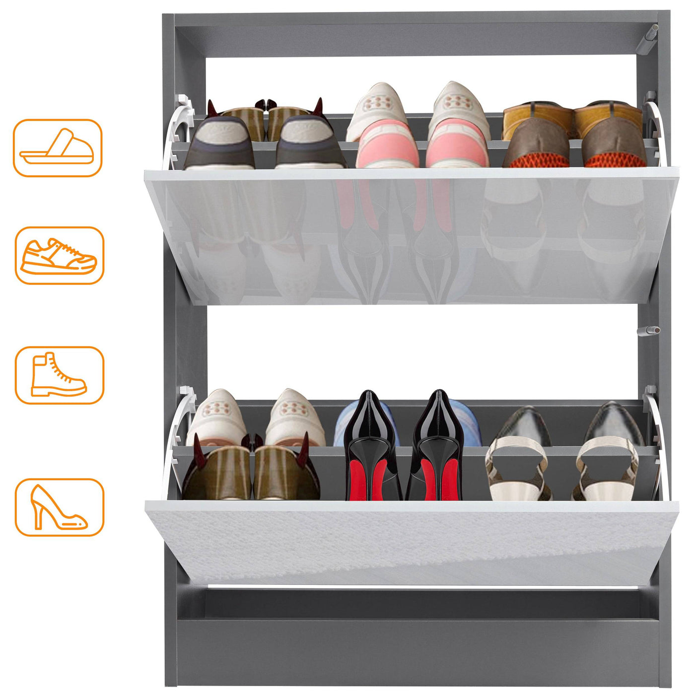 Blisswood High Gloss Shoe Storage Cabinet