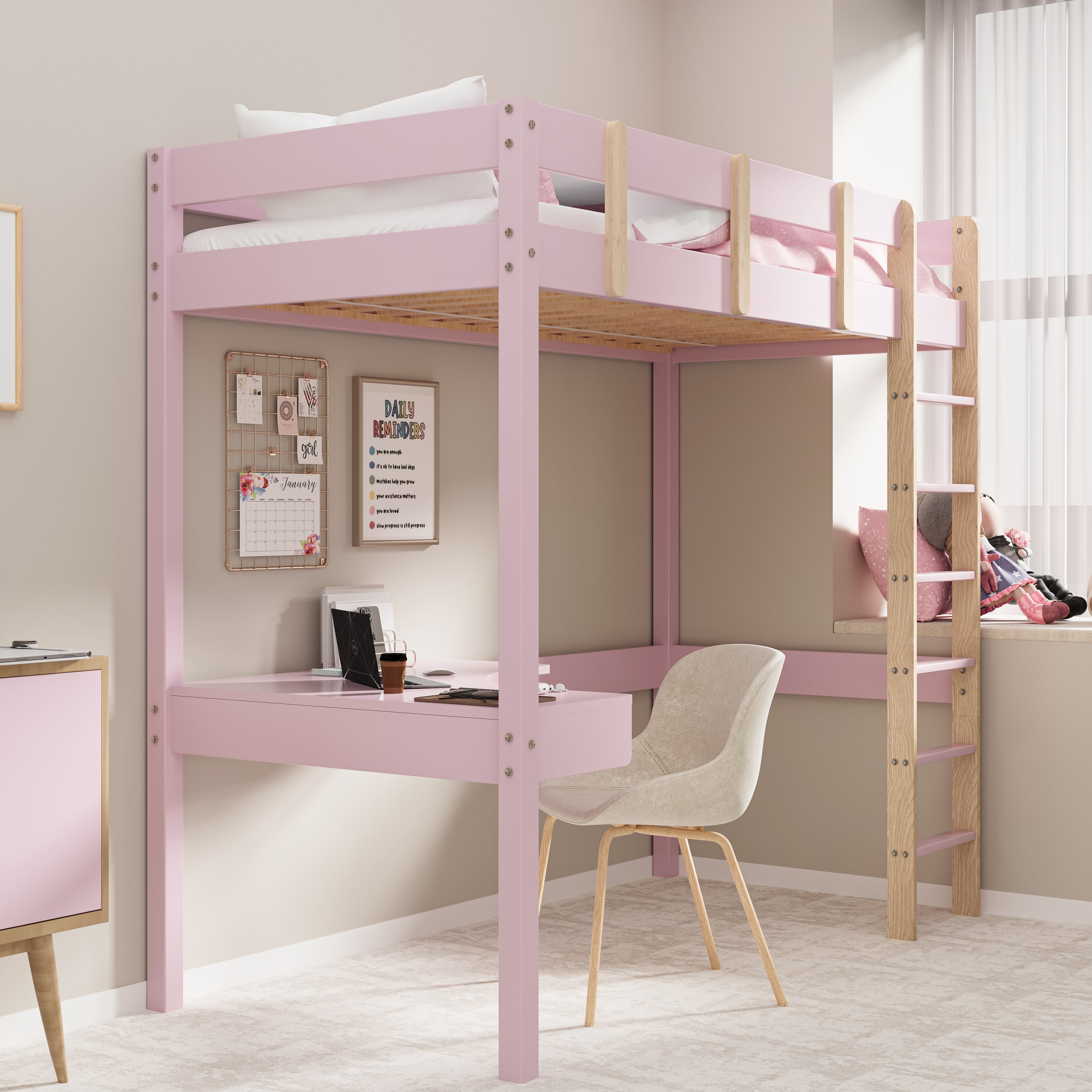 Blisswood High Bunk Bed With Desk