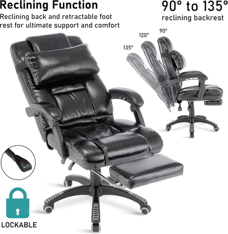 Comfortable home office chair with ergonomic support, adjustable height, and swivel function.