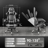 Xstriker Gaming Chair With Footrest - PC Desk Chair For Home or Office