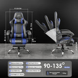 Xstriker Gaming Chair With Footrest - PC Desk Chair For Home or Office