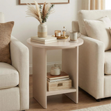 Small Round Side Table for Living Room - Sofa End Table