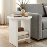 Small Round Side Table for Living Room - Sofa End Table