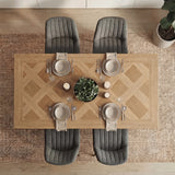 Aldridge 4 and 6 Seater Dining Table and Chairs Set