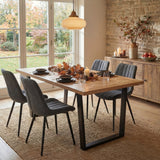 Aldridge 4 and 6 Seater Dining Table and Chairs Set
