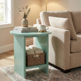 Small Round Side Table for Living Room - Sofa End Table