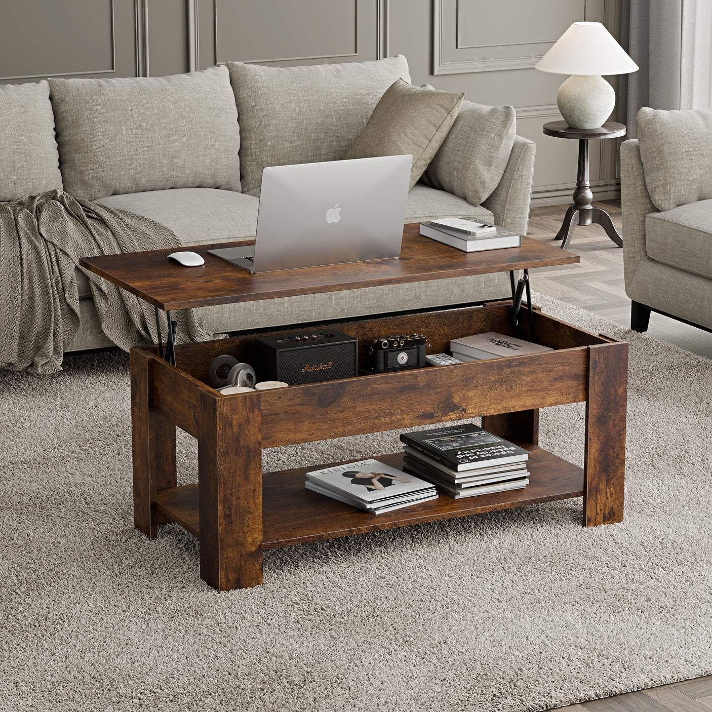 Blisswood Lift-Top Coffee Table With Storage