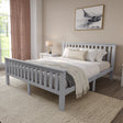 King size bed wooden frame – durable, stylish, and perfect for a classic bedroom look.